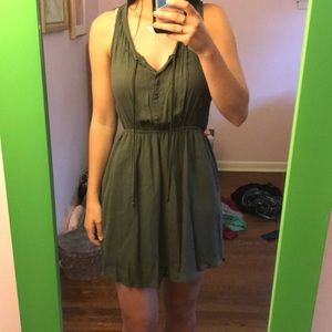 Urban Outfitters Casual Olive Green Dress